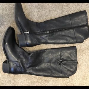 Never Worn Black Knee High Boots